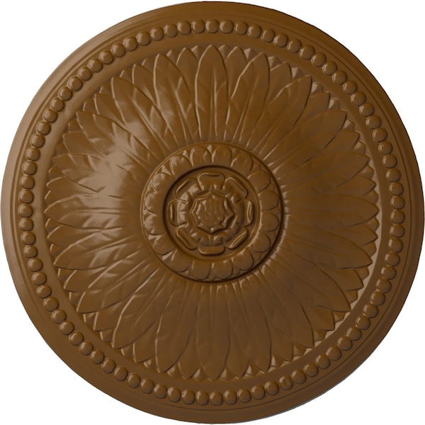 Ekena Millwork Bailey Ceiling Medallion (Fits Canopies up to 4"), Hand-Painted Smokey Topaz, 18 1/8"OD x 3/4"P CM19BISTF - main